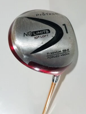 Driver de taco de golfe ProTech No Limits 450cc 10* Loft Pro Edge 75 Tour 58-R - Imagem 1 de 4