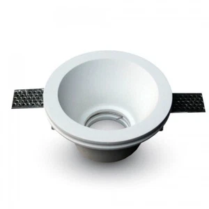 Portafaretto in gesso rotondo da incasso per attacco GU10 V-TAC VT-773 - Foto 1 di 3