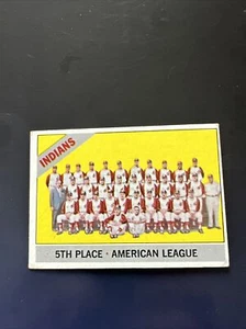 1966 Topps Baseball # 303 Cleveland Indians Team - Picture 1 of 2