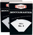 Technivorm Moccamaster 85022 Moccamaster #4 Paper Filters, White 2? Original