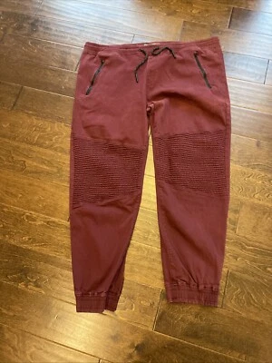 Cremalleras delanteras Brooklyn Laundry para hombre rojas con cordón talla 5XL detalle de pierna CA10 Foto 1 de 4