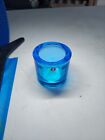 IITTALA Glass "KIVI" candle holder votive FInland MARIMEKKO Light Blue