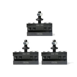 T026AXA #2 Set of 3 QUICK CHANGE TURNING & FACING CNC LATHE POST HOLDER 250-102 - Picture 1 of 3