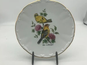 Vintage Bareuther Waldsassen Bavaria Germany Teller 8" Western Tanager Vogel - Bild 1 von 6