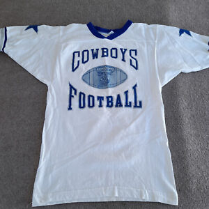 Vintage Dallas Cowboys Football Shirt Jersey Number Style Logo Crisp 77 Print