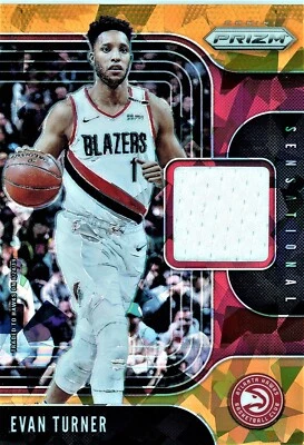 Evan Turner 2019-20 Panini prizm Sensational swatches Orange ice #Ss-Evt - Image 1 of 2