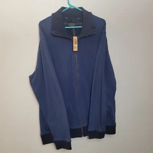 Pendleton Men's Shetland Quarter Zip Sweater Blue Washable Size XL 100% Cotton - Picture 1 of 8