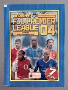 MERLINS F.A PREMIER LEAGUE 2004 AUTOGRAPH EDITION STICKER PACKET SEALED - Picture 1 of 7