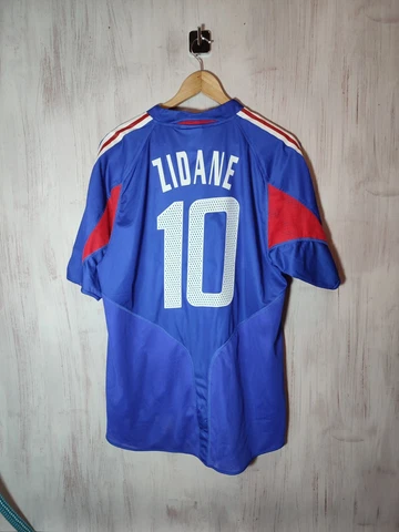 France team 2004 2005 home Size L adidas shirt maillot jersey soccer kit Zidane Cover