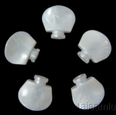 Banjo tuner machine heads pearl plastic button 5 pieces, BW - Image 1 of 4