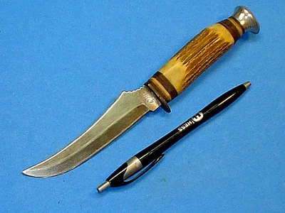 CUCHILLO DE CAZA VINTAGE MARCA EDGE 477 ORIGINAL BUFFALO SKINNER SOLINGEN ALEMANIA Foto 1 de 3