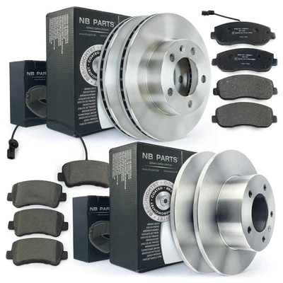 Brake discs brake pads front rear for Nissan NV400 Opel Movano B Renault - Image 1 of 4