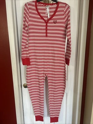 Pijama Victoria’s Secret Rosa XXL Térmico Una Pieza Rojo Blanco Logo a Rayas Nuevo con Etiquetas Foto 1 de 4