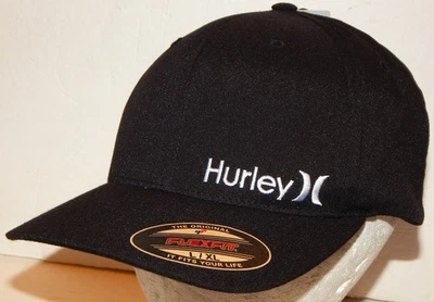 Sombrero/Gorra Hurley Corp Textures Para Hombre Talla Flexfit L/XL Negro/Blanco Foto 1 de 4