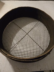 PRIMITIVE ANTIQUE 15" BENTWOOD SIEVE GRAIN SIFTER FARM HOUSE DECOR - Picture 1 of 6