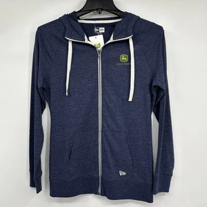 Chaqueta John Deere para mujer nueva con etiquetas talla M azul oscuro cremallera completa New Era ligera - Imagen 1 de 9
