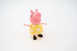 Peppa Pig Figure 2003 Yellow Flower Dress Vintage PVC Collectible Character - Picture 1 of 5