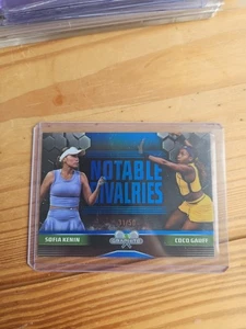 Topps Graphite Tennis Notable Rivalries Sofia Kenin & Coco Gauff Blue /50 - Picture 1 of 2