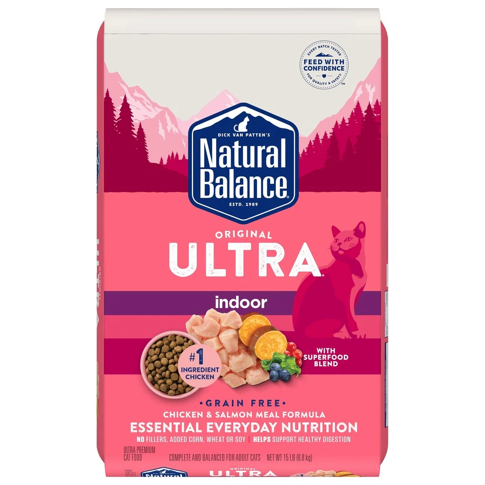 Comida seca para gatos Natural Balance Original Ultra Interior comida para pollo bolsa de 15 libras Foto 1 de 4