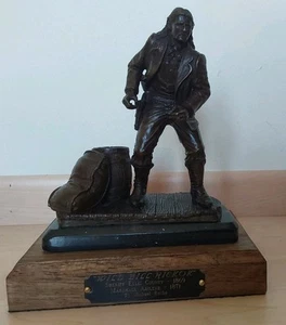 Rare Wild Bill Hickok Bronze Sculpture Michael Roche Western Marshall Abilene - Picture 1 of 15
