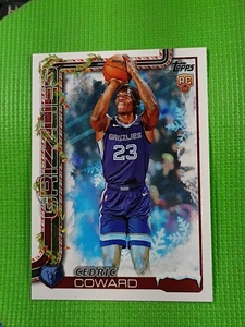 2025-26 Topps Holiday Cedric Coward SSP RC Photo Variation Memphis Grizzlies🏀 - Bild 1 von 7