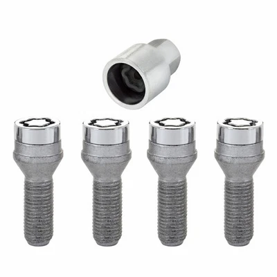 McGard Wheel Lock Bolt Set For BMW X5 2001-2005 | 19mm Hex | 4-Pack | Chrome - Image 1 of 4