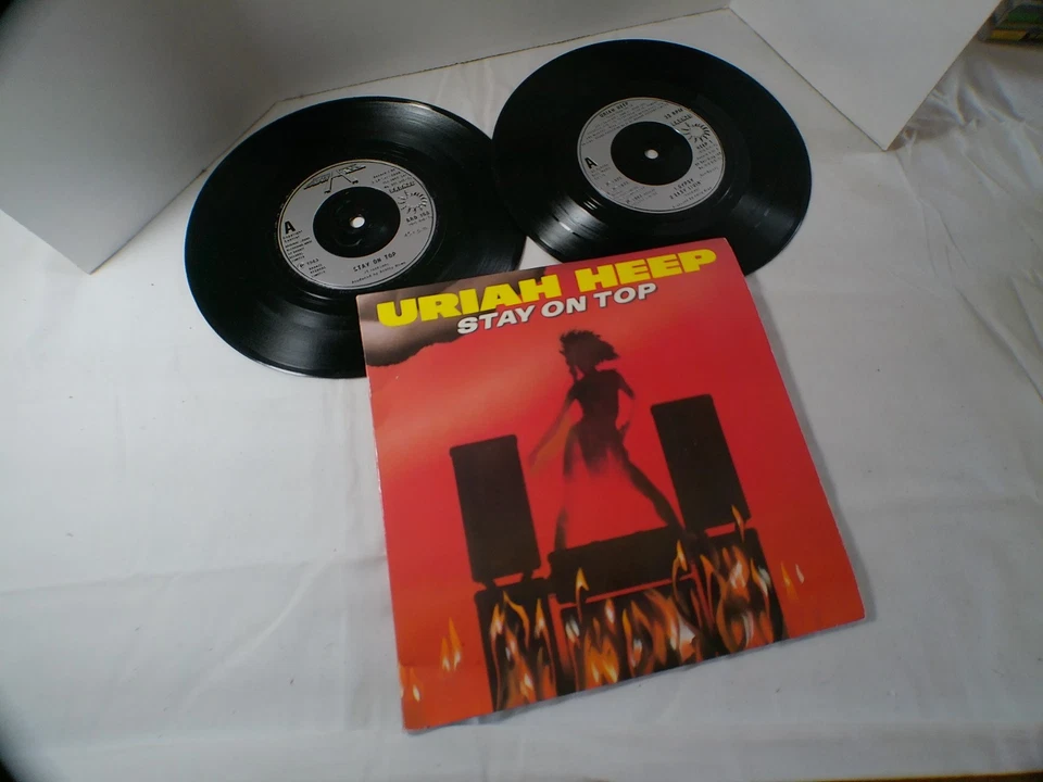 Uriah Heep - Stealin' + 3 others - 45 rpm record - Rare Double Jacket   - 11/8 Foto 1 de 1