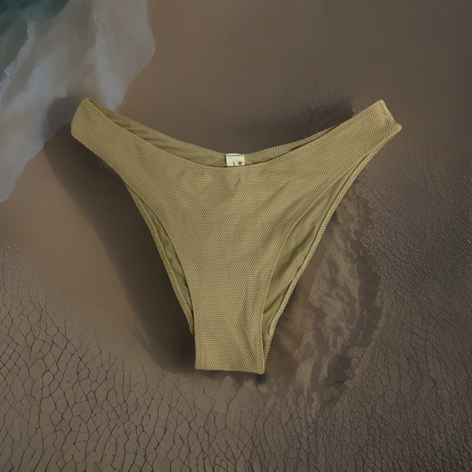 Authentic Lululemon Womens Smocked Mid Rise Skimpy Swim Bottoms S - Image 1 of 4