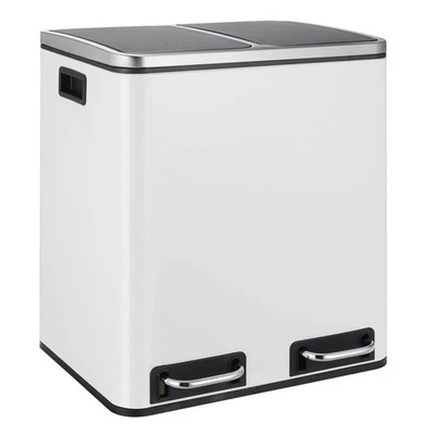 Mülleimer Metall 30L Doppelfach Softclose Abfallsammler Für Küche Haushalt - Bild 1 von 4