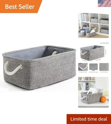 Серые контейнеры для хранения полок небольших кубиков органайзер для домашнего шкафа - Изображение 1 из 4