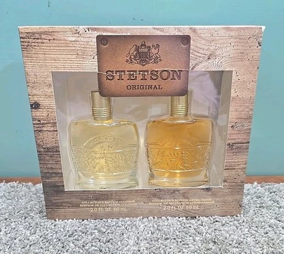 Stetson Original Edición Coleccionista Set Colonia 2.0 OZ y After Shave 2.0 OZ Nuevo Foto 1 de 4