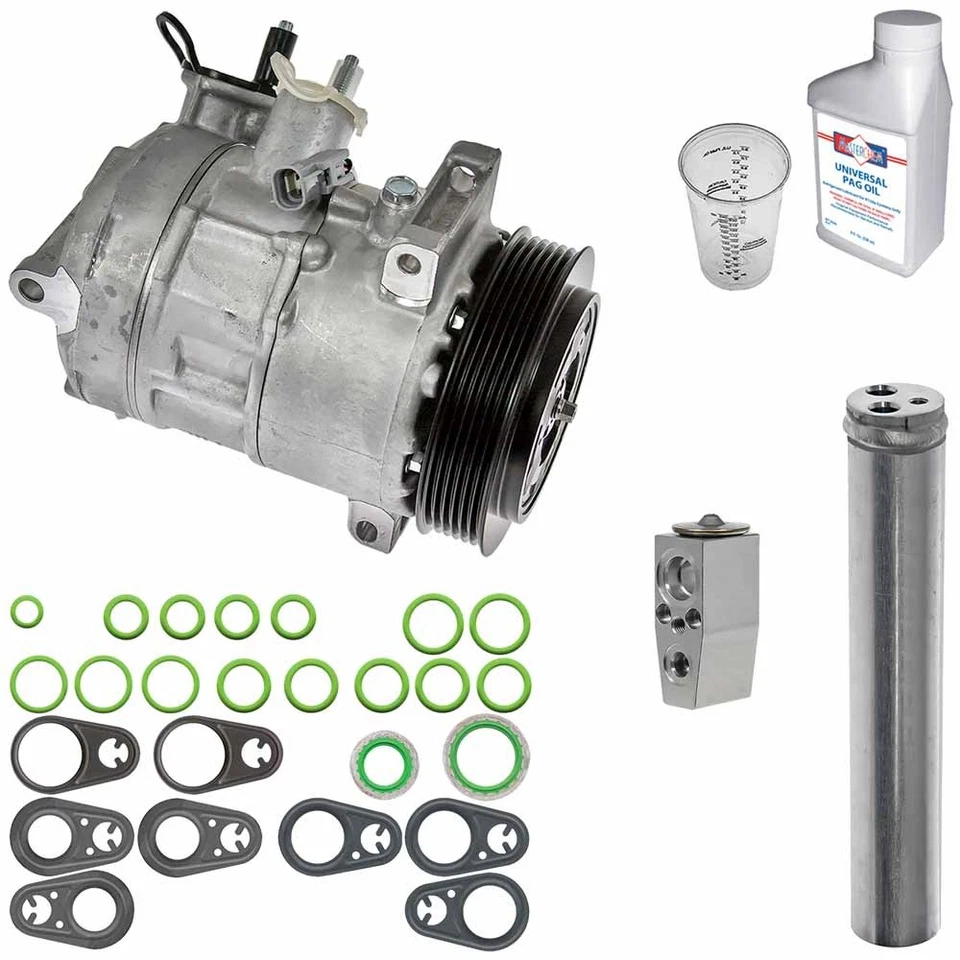 Omega AC Compressor w/ A/C Repair Kit For Dodge Caliber Jeep|Compass Patriot - Image 1 of 1