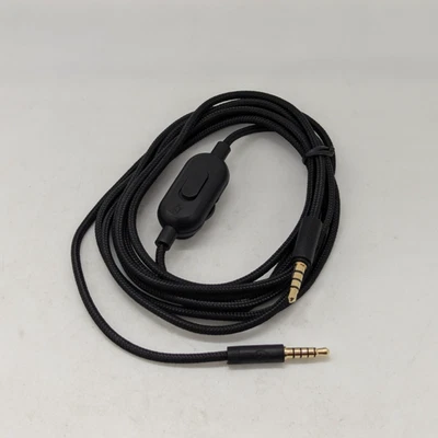 3.5mm audio cable for Logitech G Pro X G433 G233 headset inline mute replacement - Image 1 of 4