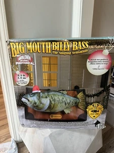 Gemmy 6-1/2 Animated Singing Big Mouth Billy Bass Inflatable Airblown Use 1 Time - Picture 1 of 6