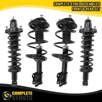 2002-2007 Mitsubishi Lancer Front & Rear Complete Strut & Coil Spring Assemblies Foto 1 de 4