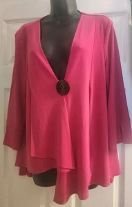 Joseph Ribkoff Women's hot pink jacket Size 14 EUC - Picture 1 of 19
