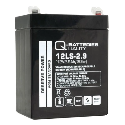 Q-Batteries 12LS-2.9 12V 2,9Ah Blei-Vlies Akku / AGM VRLA - Bild 1 von 4