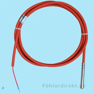 NTC 5KOHM Temperaturfühler 1m Silikon, Speicherfühler Fühler Kesselfühler NTC 5K - Bild 1 von 1