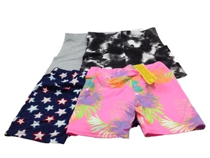 Justice Wonder Nation Girls Lot 4 Multicolor Activewear Shorts Sz L/10-12 NEW - Picture 1 of 5