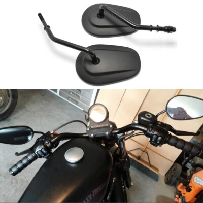 Espejos retrovisores negros bajos XL883L para motocicleta Harley Davidson Sportster 883 Foto 1 de 4