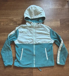 Nike Youth Sweatshirt Zip Up  Size Large Turquoise Track Football Dri Fit - Picture 1 of 14