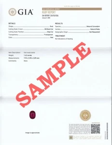 GIA | Gemological Institute of America Vollständiger Bericht (Service) - Bild 1 von 12