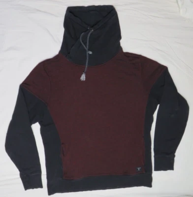 SUDADERA GUESS PARA HOMBRE GRANDE ROJA NEGRA ELÁSTICA RIZO CUELLO TÚNEL ALTO JERSEY Foto 1 de 4