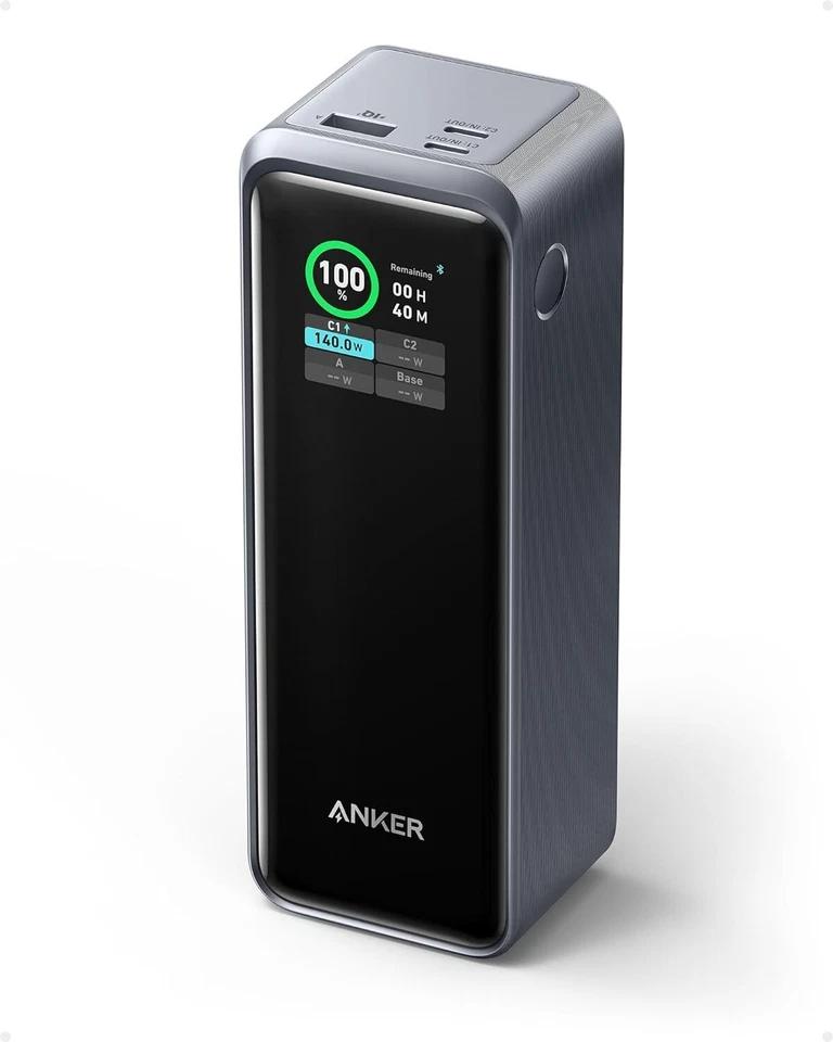Anker Prime Power Bank, 27,650mAh 3-Port 250W Portable Charger (99.54Wh) Smart - Image 1 of 4