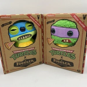 Fuggler Teenage Mutant Ninja Turtles Donatello & Leonardo Plush Limited Edition - Picture 1 of 3