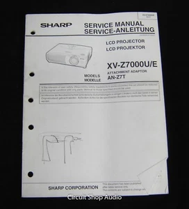 Original Sharp XV-Z7000U/E LCD Projector Service Manual - Picture 1 of 1
