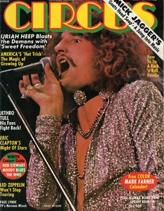 Revista Circo Noviembre 1973 Uriah Heep Eric Clapton ZZ Top Led Zeppelin Jethro - Imagen 1 de 21