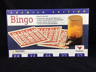 Bingo Game by Cardinal 1997 Age 6 MISSING B2 and G53 Premier Edition SOLD AS IS - Image 1 of 4