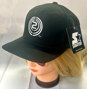 Vintage Starter 2000 Y2K Strap Back Hat Cap Black Embroidered New With Tags - Picture 1 of 6