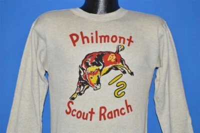 vintage 60s BOY SCOUTS OF AMERICA PHILMONT SCOUT RANCH CREWNECK SWEATSHIRT SM S - Image 1 of 4